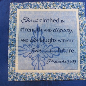 Proverbs 31:25 Wall hanging- She is clothed