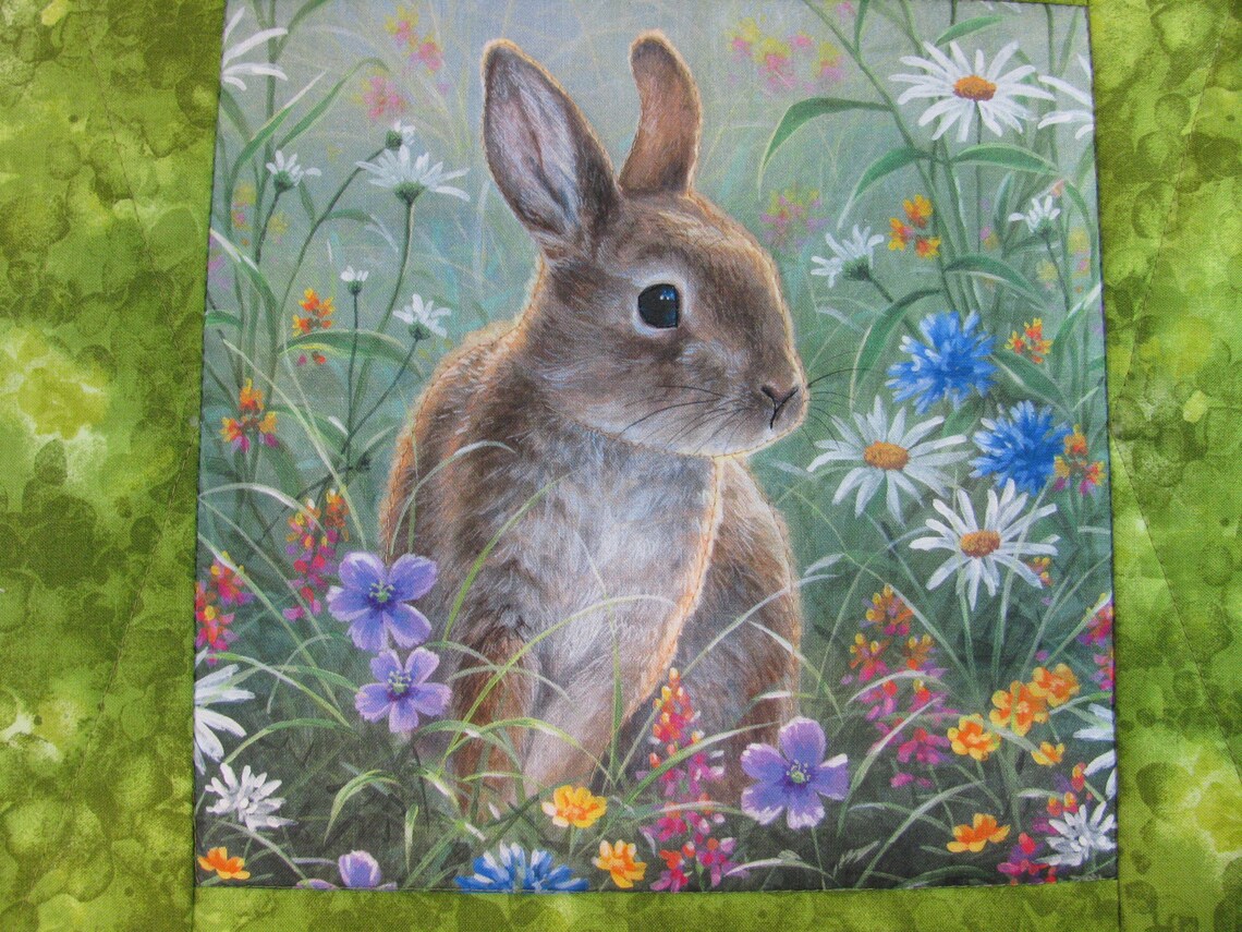 Bunny Rabbit placemats Set of Four Etsy