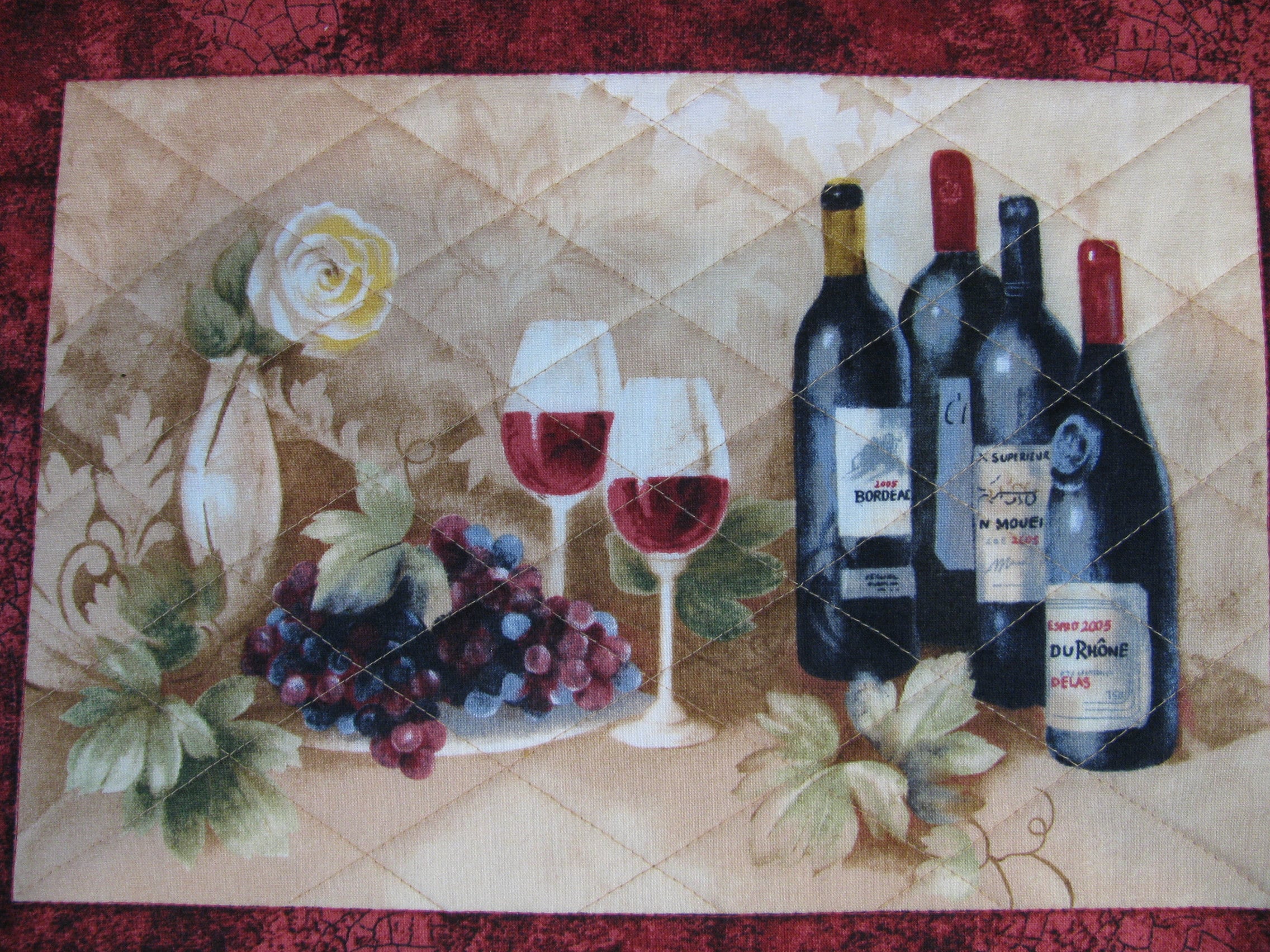 Wine Glass Placemats - Etsy