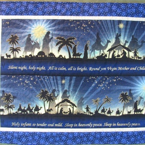 SILENT NIGHT Christmas Wall Hanging #2
