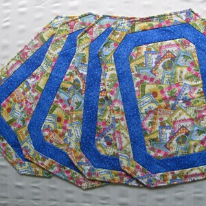 Seed Packet Placemats with Blue