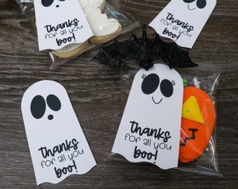 Bedankt voor al jullie boo-tags | Halloween-activiteit | Halloween-afdrukbaar