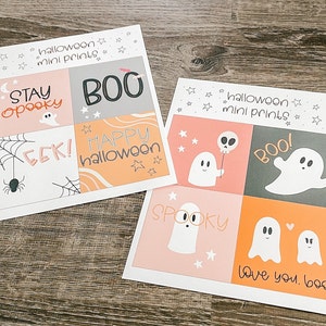 Halloween mini prints | Halloween Activity | Halloween Printable