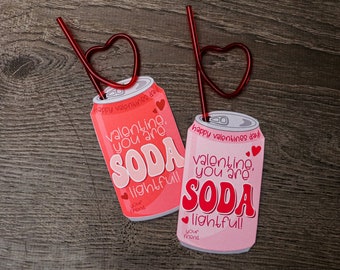 SODA-lightful Valentine’s Cards | Soda Theme Valentine | Valentines Day | Valentines Day Cards | Classroom Cards | Classroom Valentines