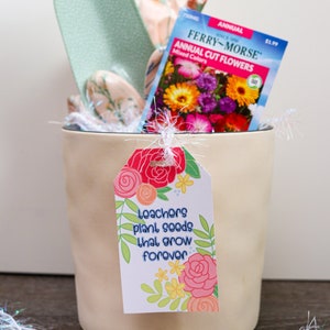 teachers plant seeds | Teacher appreciation printable tags | Teacher Appreciation | Teacher Gifts | Teacher Gift Tags
