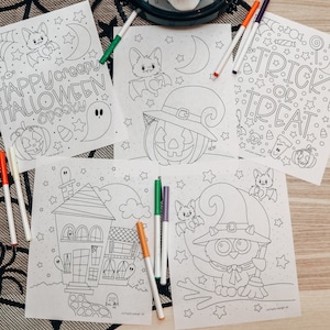 Halloween coloring pages (and ipad coloring pages) | Halloween Activity | Halloween Printable