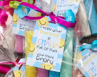 Chalk full of fun | End of the year tags | Summer fun | Summer Activity | Kids Activity