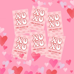 Schachbrett XOXO Valentinstag Karten