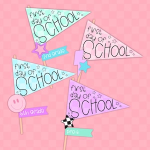 Fanion à damier de la rentrée scolaire | Retour à l&#39;école imprimable
