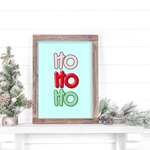 Ho Ho Ho druckbar | Weihnachten Printable | Weihnachtsdekor