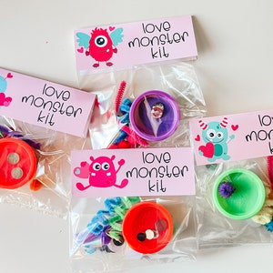Love Monster Playdoh Saint-Valentin | Cartes de Saint Valentin | Cartes de classe | Saint-Valentin en classe