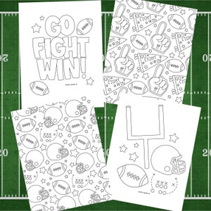 Football coloring pages | super bowl coloring pages | super bowl sunday | football | coloring pages | digital coloring | Binder Covers