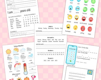 Morning Menu | Homeschool Menu Pages | Morning Menu Template | Morning Menu Printable | Canva Template
