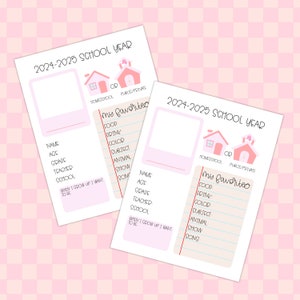 First day of school activity- pink | Back to School Printable