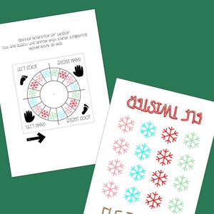 Elf Twister | Aktywność zimowa | Aktywność dla dzieci | Aktywność świąteczna | Arkusze robocze dla dzieci
