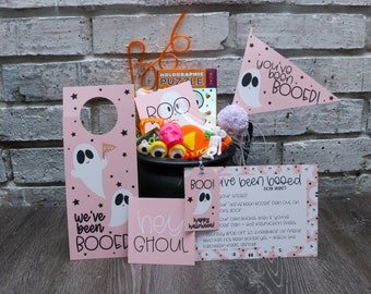 Te han abucheado imprimibles- rosa / Actividad de Halloween / Imprimible de Halloween