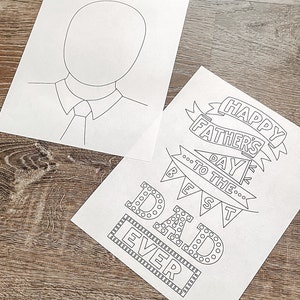 Beste vader ooit | Vaderdagkaart | Afdrukbaar | Activiteit | Kinderactiviteit