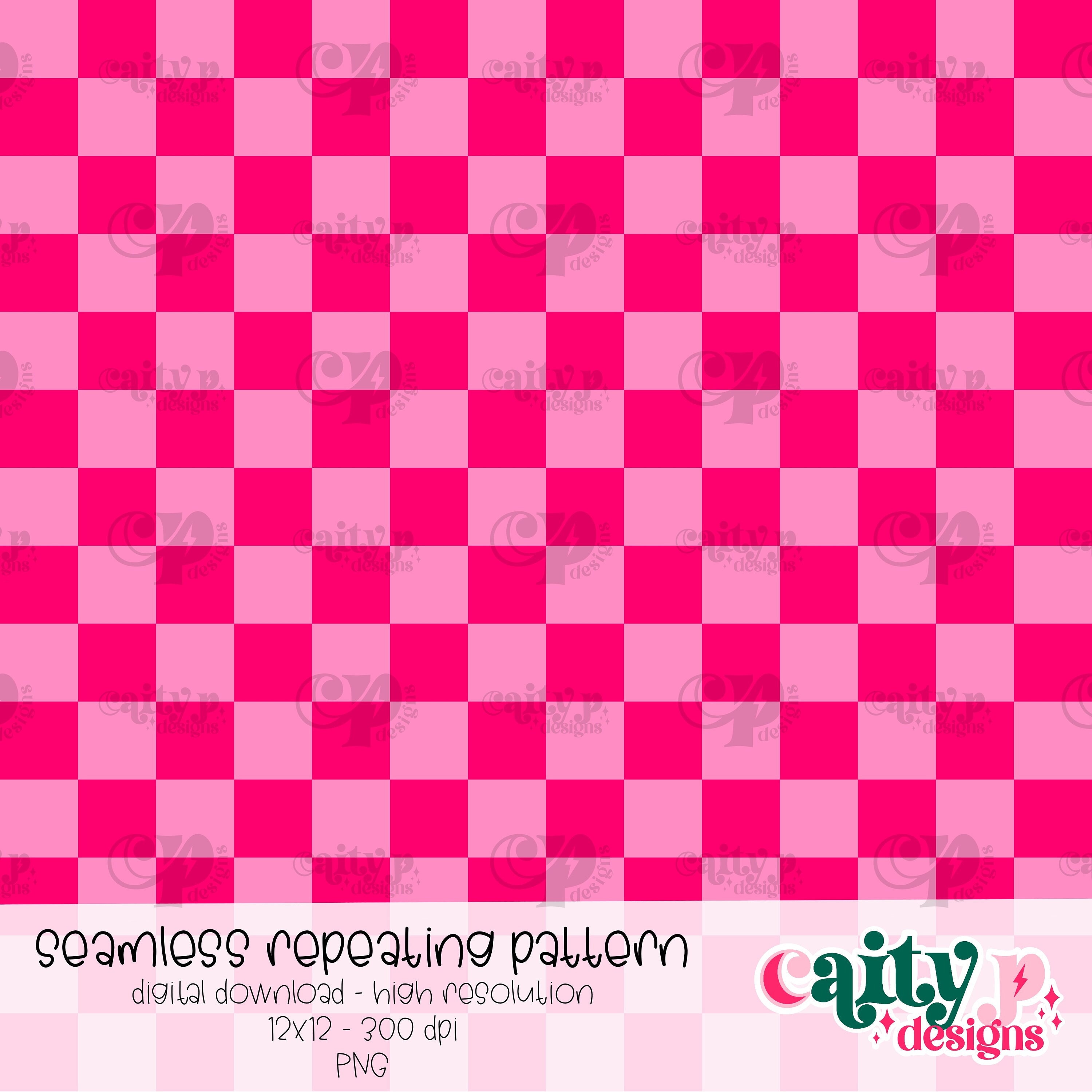 Pink Checkered | Checkerboard | Seamless Pattern - Etsy