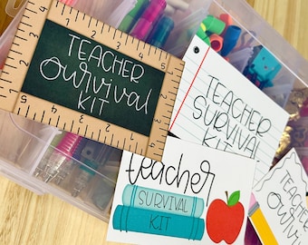 Teacher survival kit- back to school | Back to School Printable