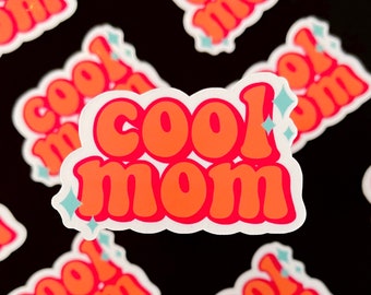 Retro Cool Mom sticker | Cool Mom | laptop sticker | water bottle sticker | cute sticker | funny sticker