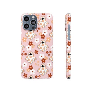 Groovy Ghosts Phone Case- Pink