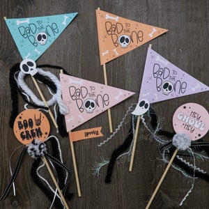Bad to the bone pennants | Halloween Activity | Halloween Printable