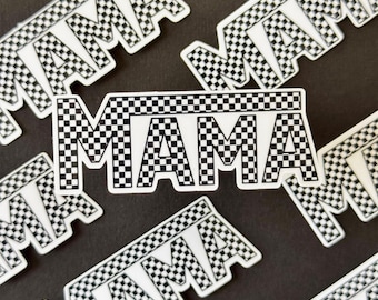 Checkered Mama sticker | Vans Mama | laptop sticker | water bottle sticker | cute sticker | funny sticker