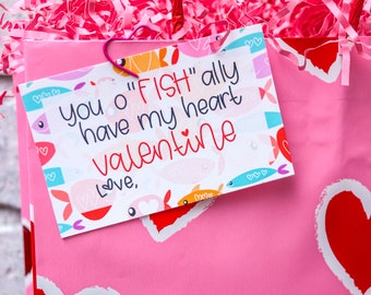 you o "fish" ally have my heart valentines cards