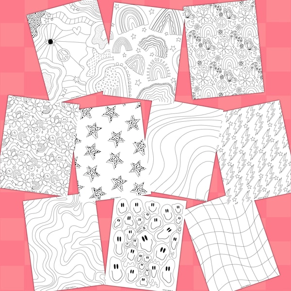 Aesthetic coloring pages | Ipad coloring pages | Digital Coloring Pages | Coloring Pages | Coloring | Ipad Coloring | Binder Covers