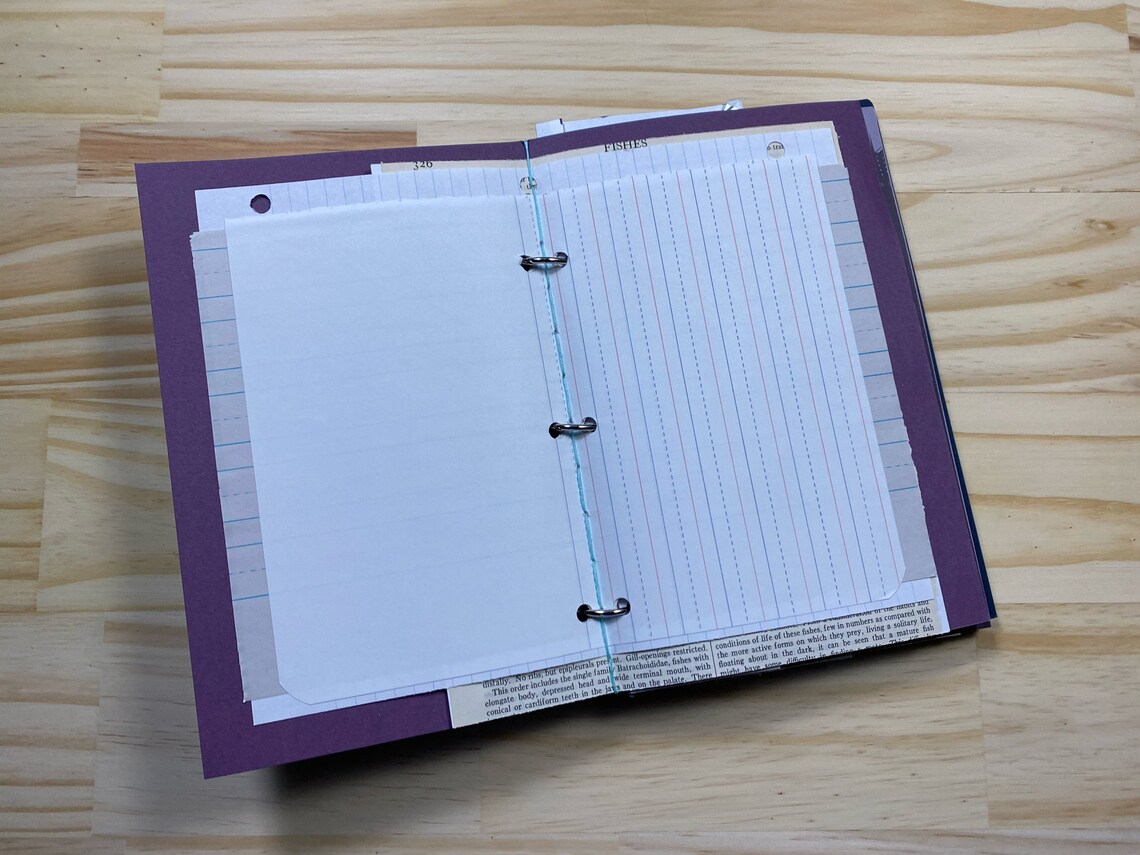 Three Ring Notebook Journal Planner Monthly Weekly Daily Etsy