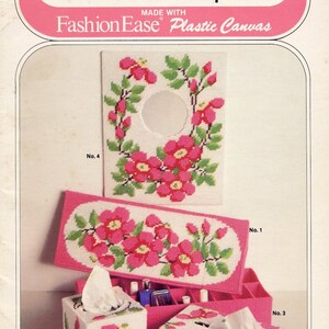 Plastic Canvas Digital PDF Pattern Leaflet Bathroom Accessory Ideas