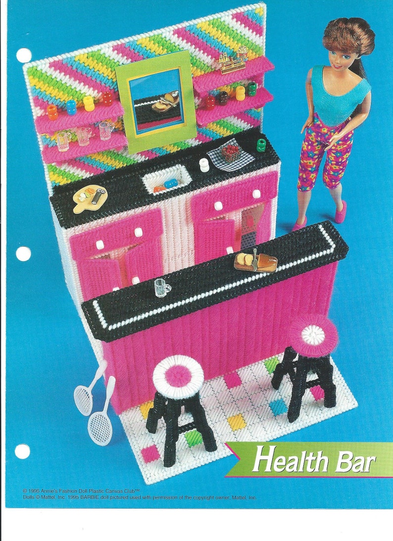 Plastic Canvas Digital PDF Pattern Vintage Barbie Fashion Doll H Plastic Canvas Digital PDF Pattern Vintage Barbie Fashion Doll H