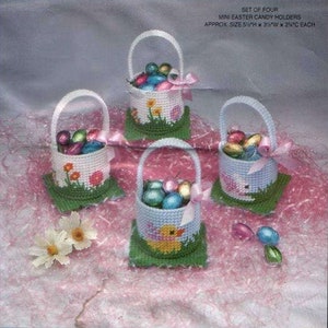 Kunststoff Canvas Digital PDF Pattern Mini Oster Candy-Halter