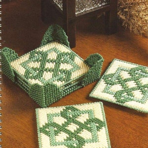 Plastic Canvas Digital PDF Pattern Celtic Coasters