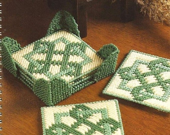 Plastic Canvas Digital PDF Pattern Celtic Coasters