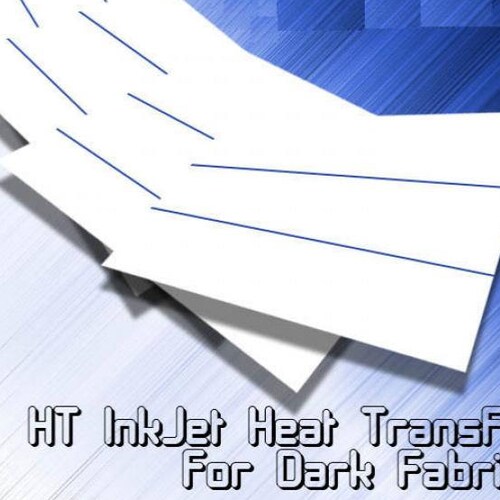 Inkjet Iron-On Heat Transfer Paper for Light 25 Sheets 8.5x11 DOUBLE RED LINE 