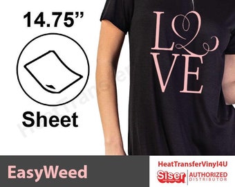 Siser EasyWeed Iron On HTV for T-Shirts 15" x 12" (30 Sheets) - Pick Your Colors! *FREE SHIPPING*