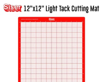 Siser 12x12 Light Tack Cutting Mat red 