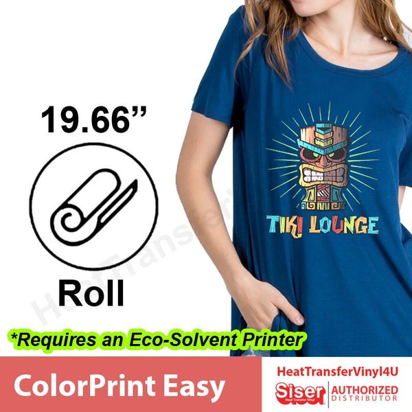 Siser ColorPrint Easy Heat Transfer Vinyl for T-Shirts 20" *Multiple Length Options