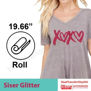 Siser Glitter Iron On Heat Transfer Vinyl For T-Shirts 20" Width *Multiple Length Options*