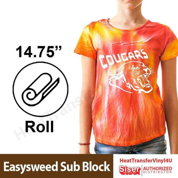 Siser EasyWeed Sub Block Iron On Heat Transfer Vinyl For T-Shirts 15" Roll: HTV That Blocks Dye Migration