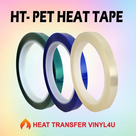 HT-PET heat Pressing Tape 54.68 Yards Roll available in 3 Colors: Heat  Resistant Tape for Sublimation & Heat Transfer Vinyl 