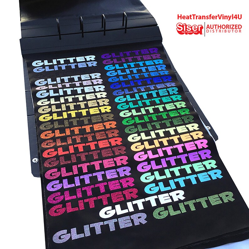 Siser Glitter Iron on Heat Transfer Vinyl for Tshirts 12 Inch Etsy