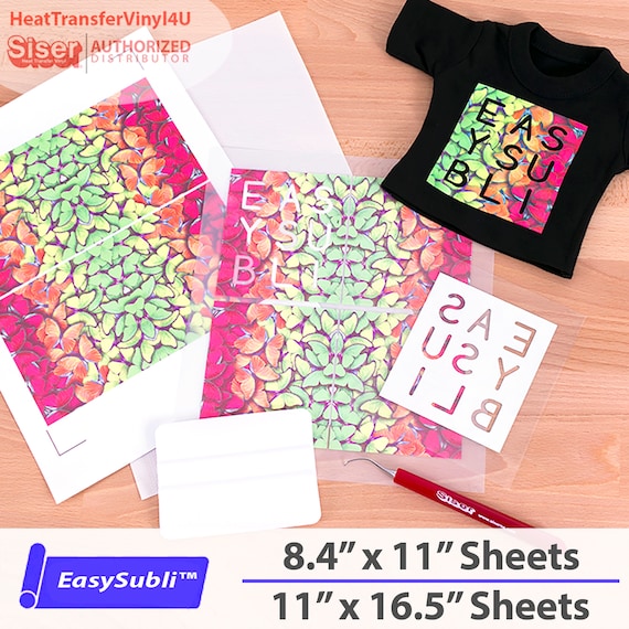 Easysubli Sublimation HTV by Siser 100 Sheets FREE SHIPPING 