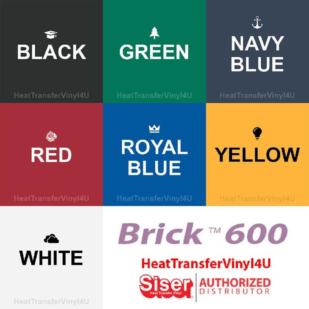 Siser BRICK 600 Heat Transfer Vinyl - 20 Width