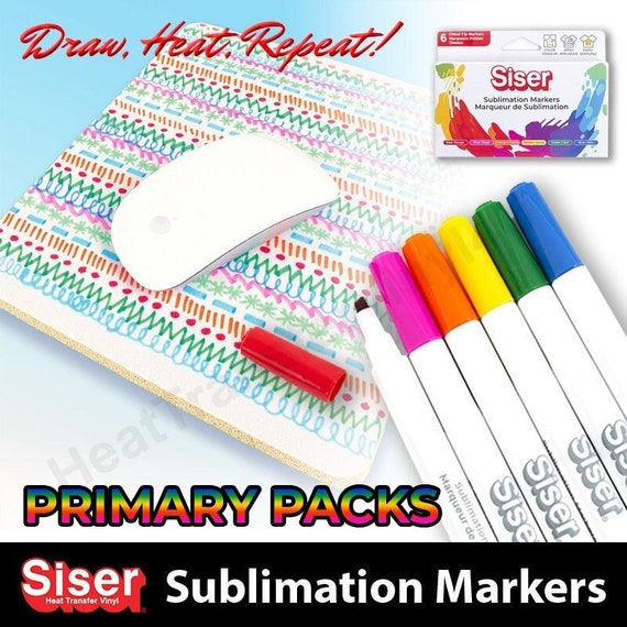 Siser Sublimation Markers Pastel Pack chisel Tip -  Sweden