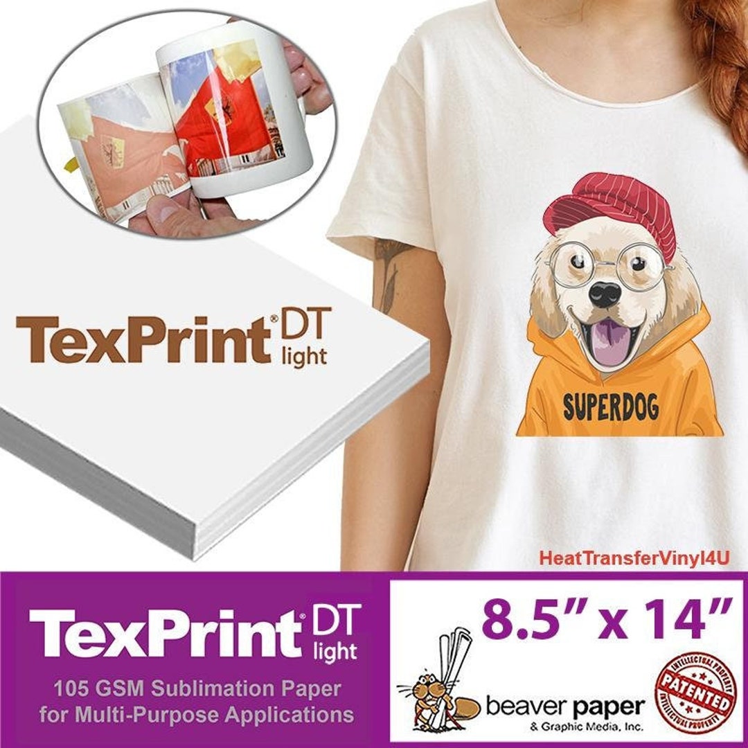 TexPrint Utility Grade Sublimation Transfer Paper Roll for Textiles