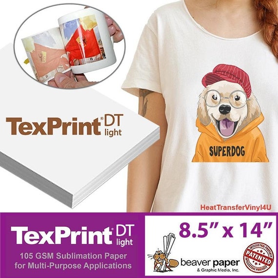 Texprint®dt Light Desktop Sublimation Paper 8.5 X 14 FREE SHIPPING