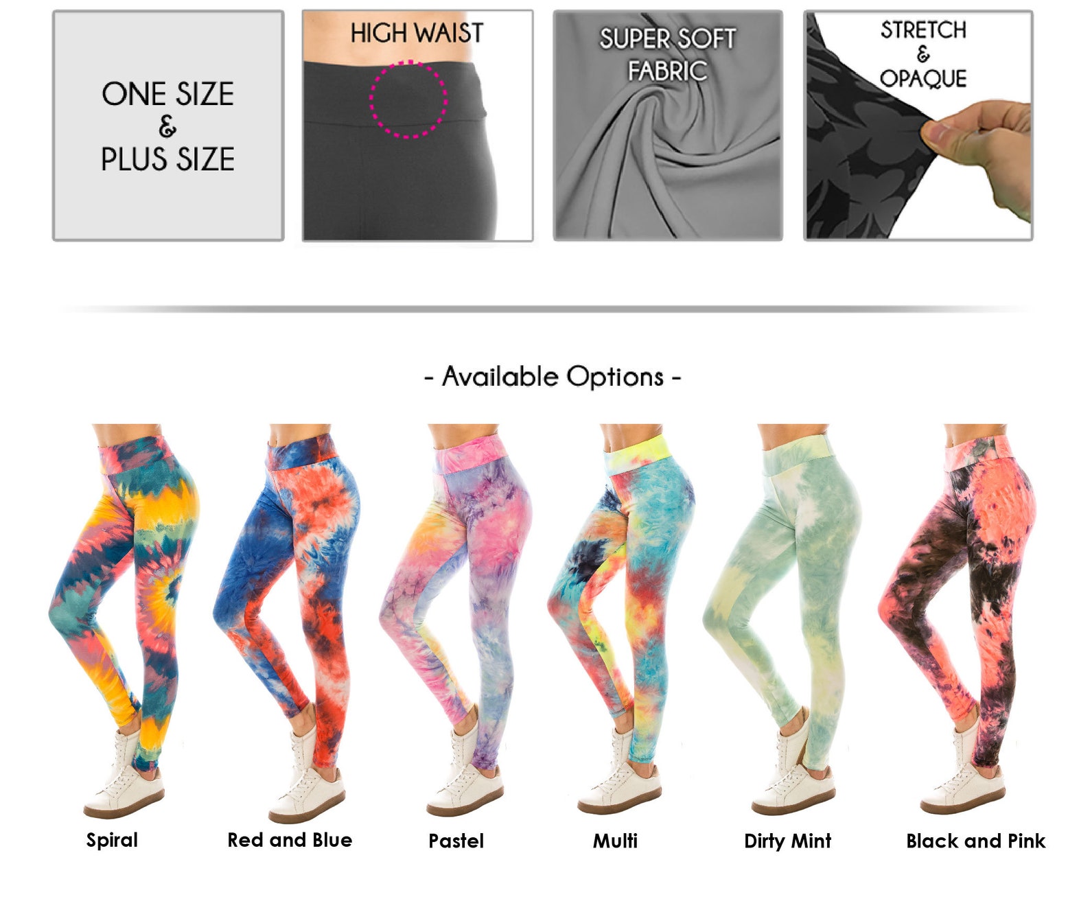 Women's Tie Dye High Waist Ultra Soft Premium Yoga Pants - Etsy