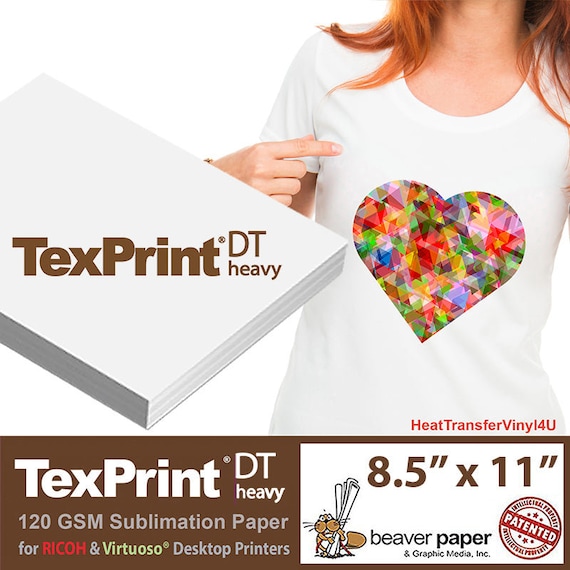 Texprint DT Heavy Sublimation Transfer Paper 8.5 X 11 FREE SHIPPING new 